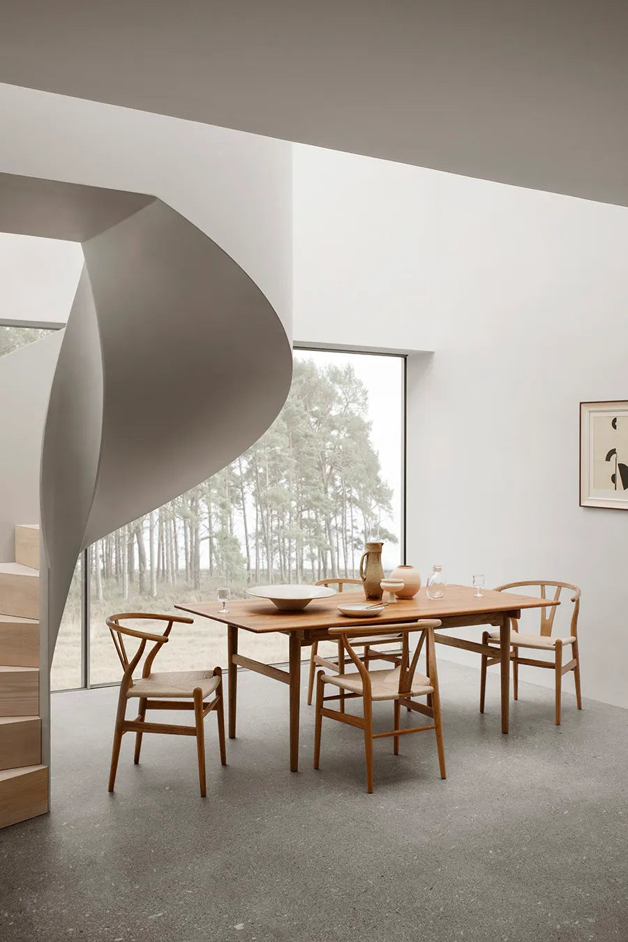 Y-stol CH24, Teak olie af Hans J. Wegner