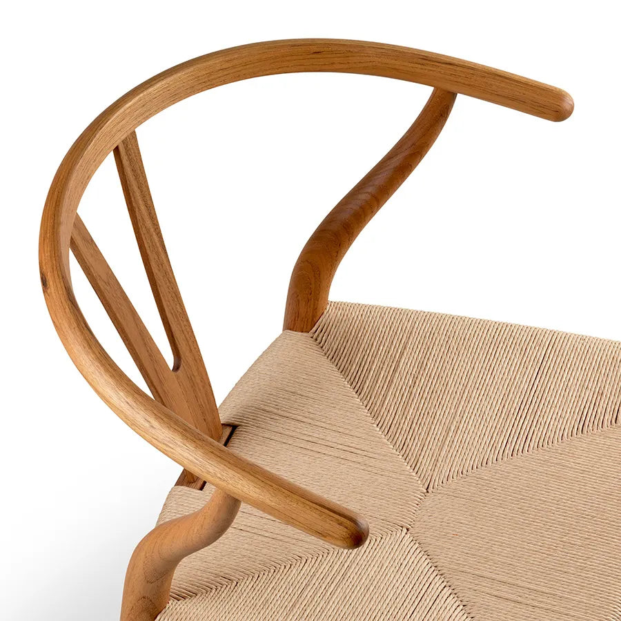 Hans J. Wegner spisebordssæt, 1 x Special Edition CH338 spisebord i Teak/Eg mix, 6 x Y-stole CH24 i Teak fra Carl Hansen & Søn - 12 - Jacobsen Plus