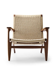 CH25 Loungestol, valnød olie af Hans J. Wegner