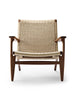 CH25 Loungestol, valnød olie af Hans J. Wegner