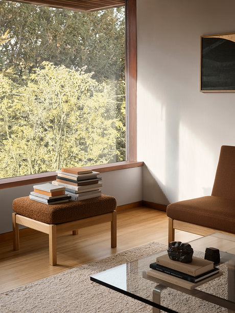 CH280F Skammel af Hans J. Wegner - Olieret eg - Sisu 0785 - Jacobsen Plus