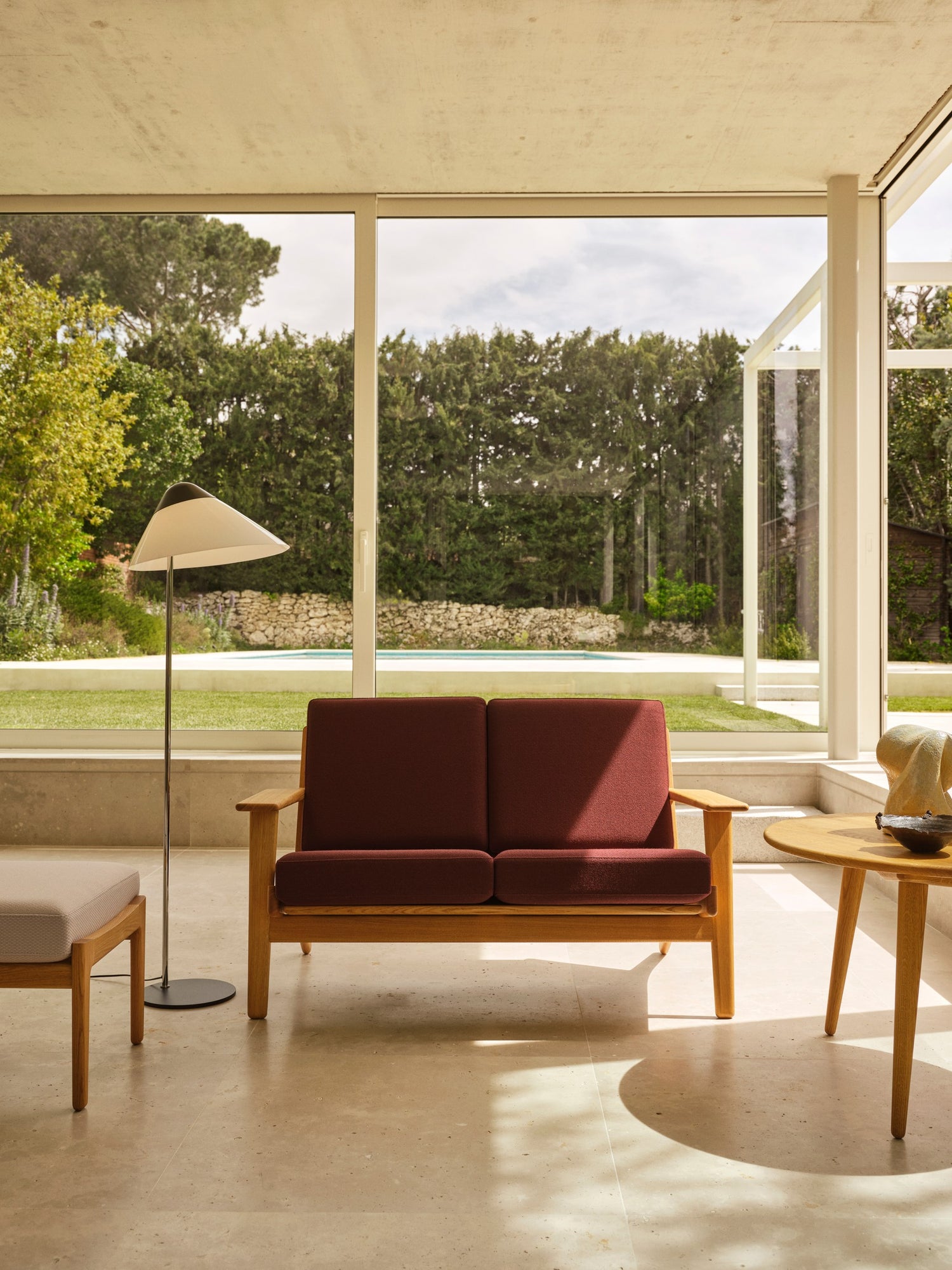 CH292 2 pers. sofa, eg olie af Hans J. Wegner