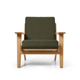 CH290 loungestol af Hans J. Wegner - Olieret eg - Bute Storr 3732 Camouflage - Jacobsen Plus