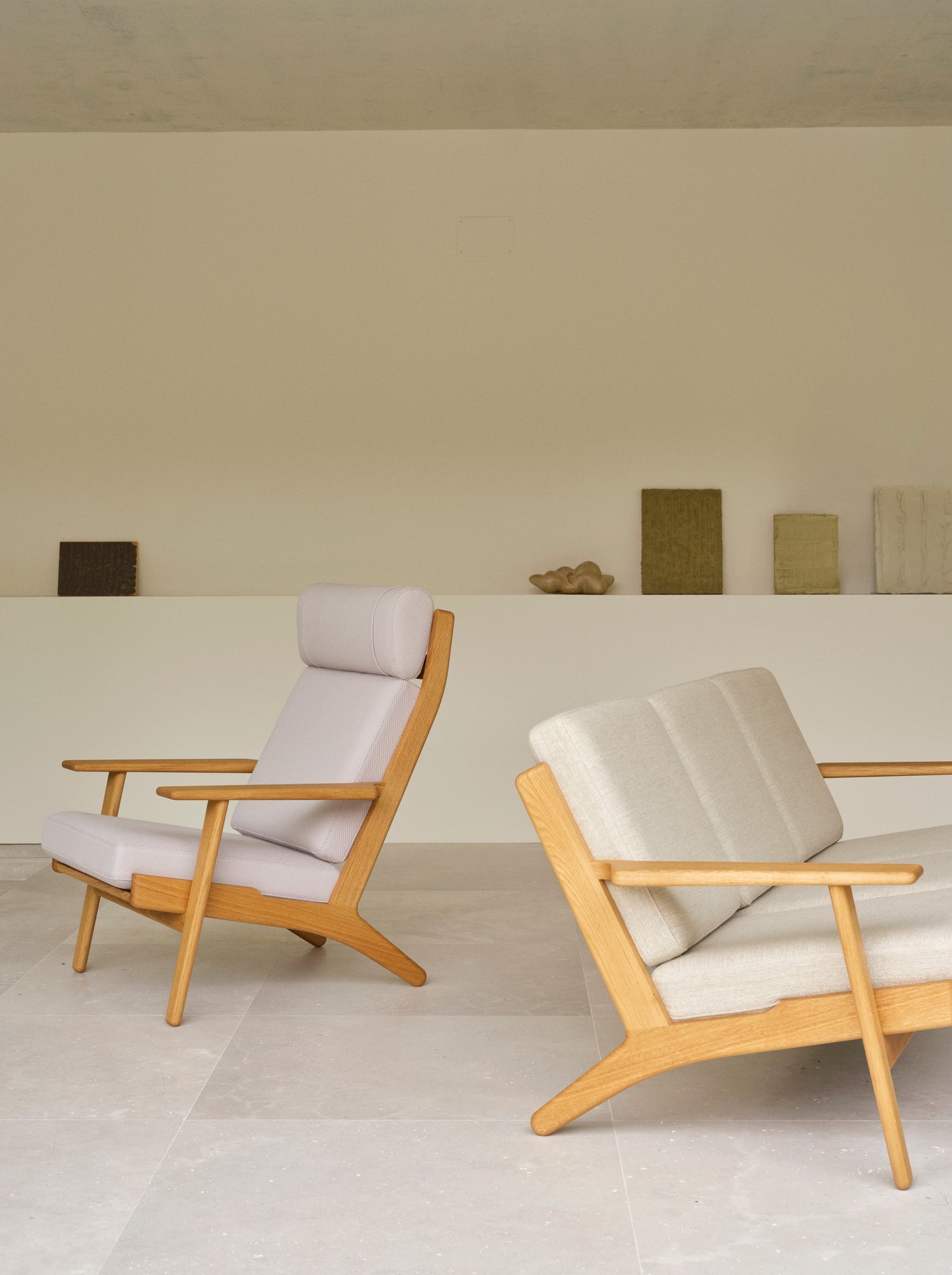 CH291 loungestol, eg olie af Hans J. Wegner