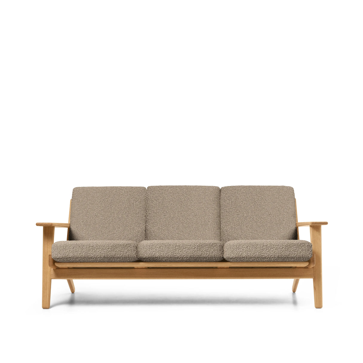 CH293 3 pers. sofa af Hans J. Wegner - Olieret eg - Bute Storr 8006 natural - Jacobsen Plus