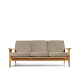 CH293 3 pers. sofa af Hans J. Wegner - Olieret eg - Bute Storr 8006 natural - Jacobsen Plus