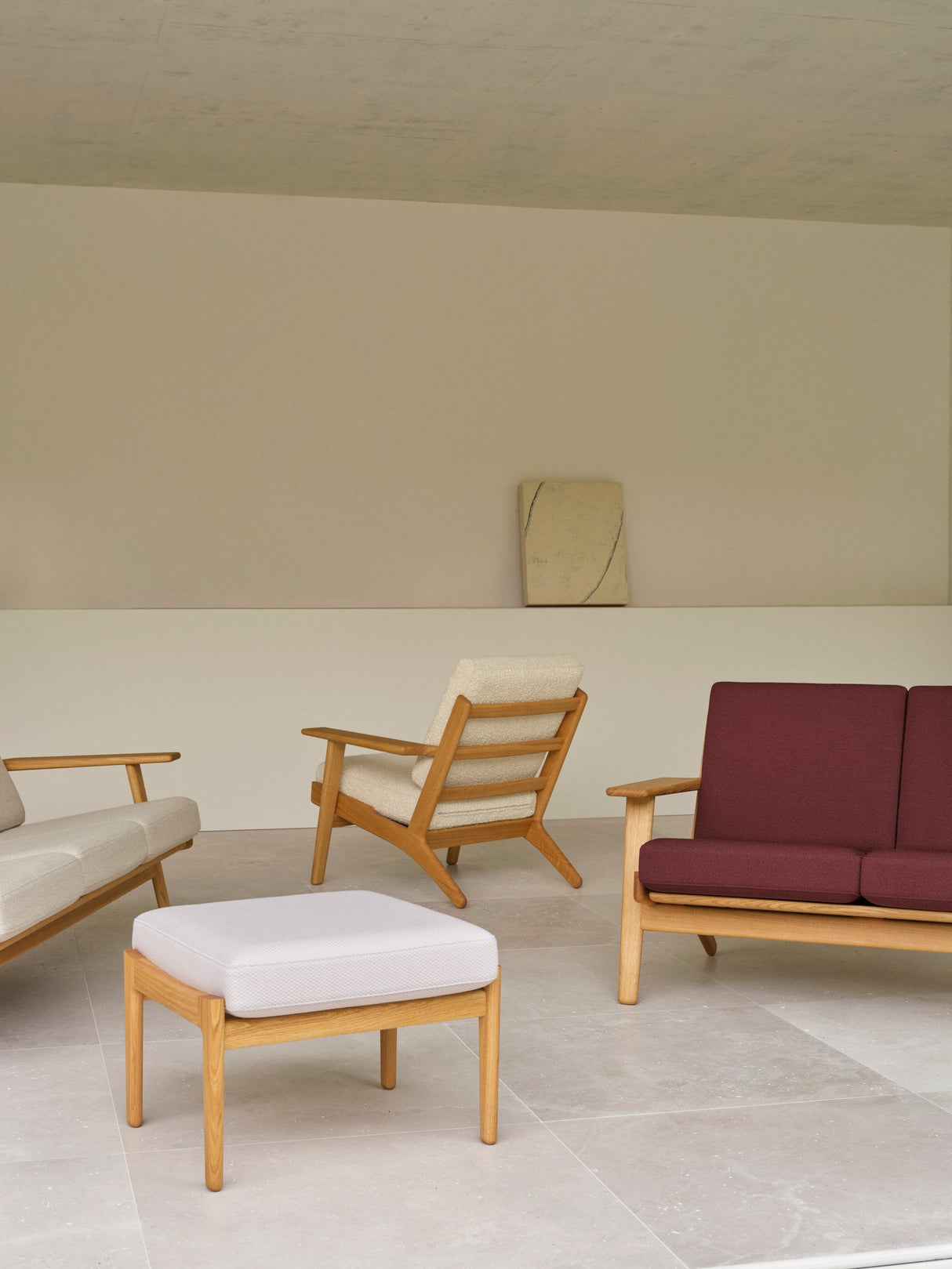 CH290F skammel, eg olie af Hans J. Wegner - 3 - Jacobsen Plus