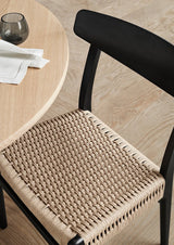 CH23 Spisestol, sort eg af Hans J. Wegner