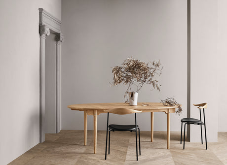 CH338 Spisebord fra Carl Hansen & Søn - Bøg sæbe - udtræk til 2 plader - Jacobsen Plus