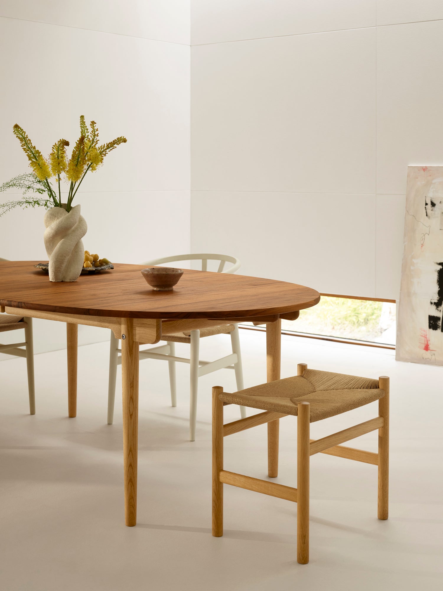 CH338 Spisebord, Teak Mix Special Edition inkl. 1 tillægsplade fra Carl Hansen & Søn