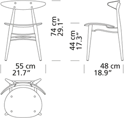 CH33T Stol af Hans J. Wegner - Sæbe / Bøg-bøg - Jacobsen Plus