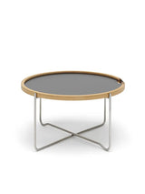 CH417 Bakkebord af Hans J. Wegner - Sort-hvid laminat / Olie - Jacobsen Plus
