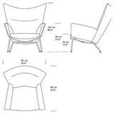 CH445 Wing Chair af Hans J. Wegner - 3 - Jacobsen Plus