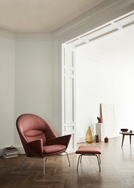 CH468 Oculus Chair af Hans J. Wegner - Tekstil: Mood 1101 - Jacobsen Plus