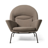 CH468 Oculus Chair, Umi tekstil af Hans J. Wegner - Umi 61324 med Pebble Brown stel - Jacobsen Plus