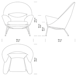 CH468 Oculus Chair af Hans J. Wegner - 8 - Jacobsen Plus