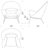 CH468 Oculus Chair af Hans J. Wegner - 8 - Jacobsen Plus