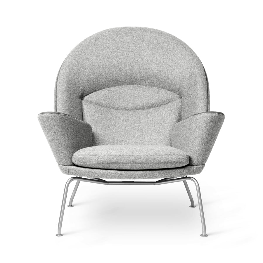 CH468 Oculus Chair af Hans J. Wegner - Tekstil: Divina Melange 120 - Jacobsen Plus