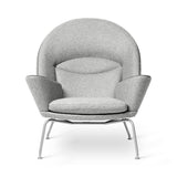 CH468 Oculus Chair af Hans J. Wegner - Tekstil: Divina Melange 120 - Jacobsen Plus