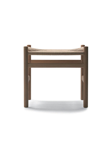 CH53 Skammel af Hans J. Wegner - Bøg-natur flet / Sæbe / H: 39 cm - Jacobsen Plus