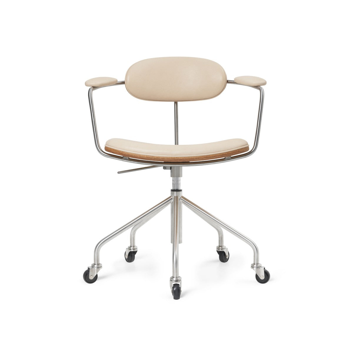 CH621 Swivel stol, eg olie af Hans J. Wegner - Læder / Sif 90 - Jacobsen Plus