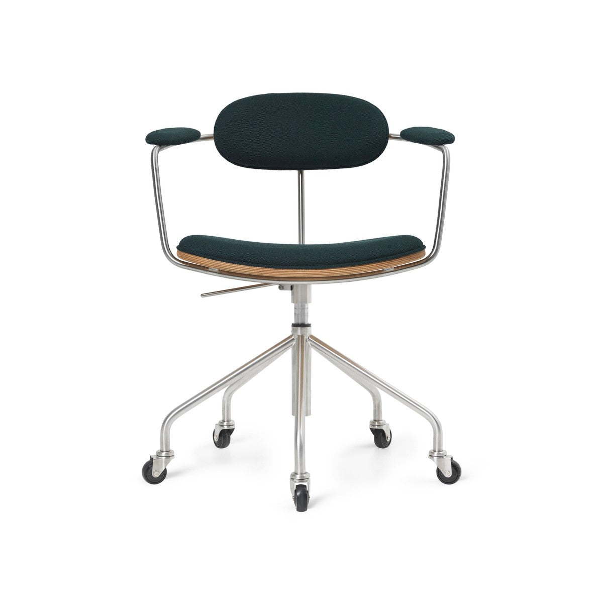 CH621 Swivel stol, eg olie af Hans J. Wegner - Stof / Vidar 1062 - Jacobsen Plus