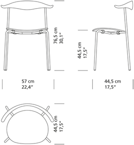 CH88 Stol, farvet af Hans J. Wegner - 3 - Jacobsen Plus