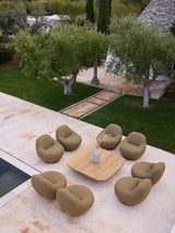 Mellow udendørs sofabord, kvadratisk, large fra Cane-line - 1 - Jacobsen Plus