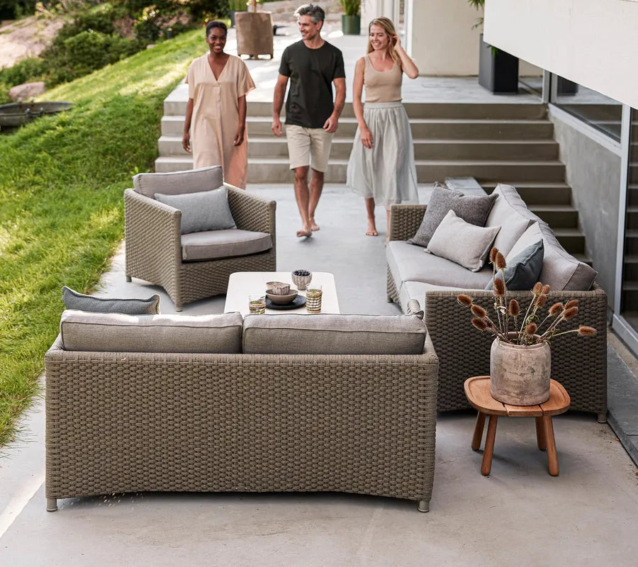 Diamond 3 pers Sofa inkl. hynde fra Cane-line