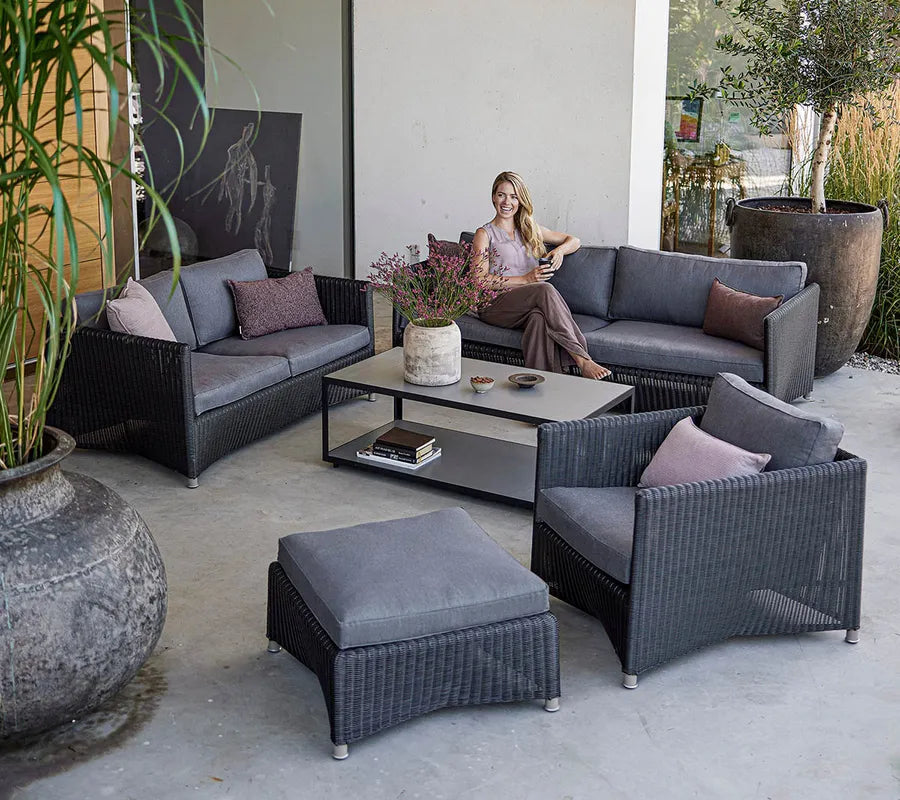 Diamond 2 pers Sofa inkl. hynde fra Cane-line - 5 - Jacobsen Plus