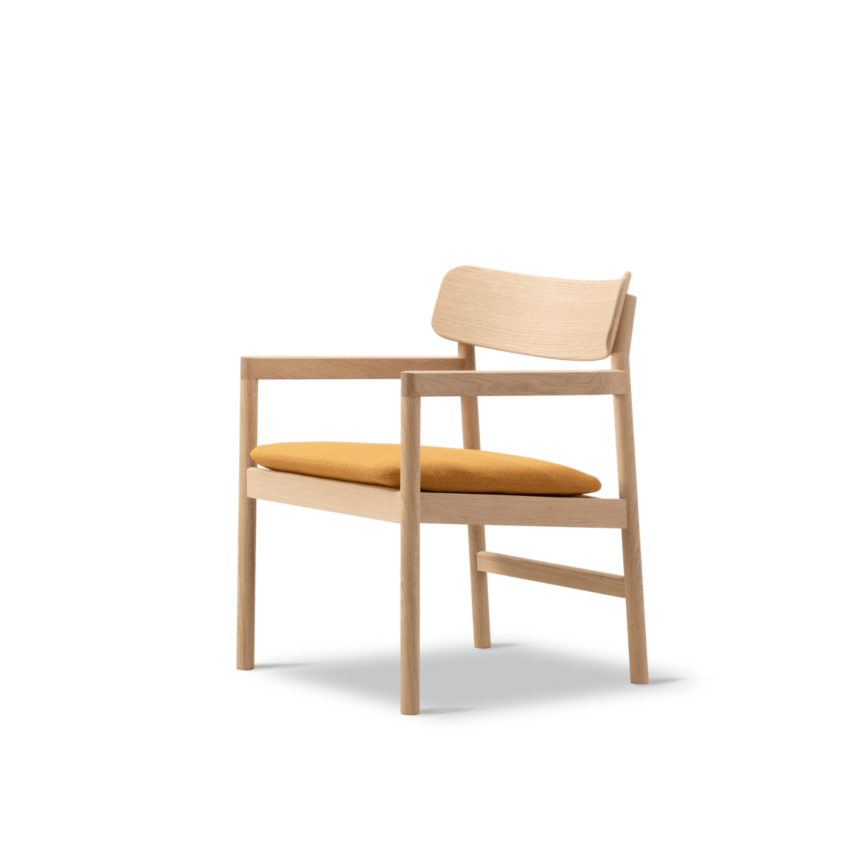 Fredericia Furniture CM3546 Post loungestol af Cecilie Manz - Lys olieret eg - Vidar 472 - Jacobsen Plus