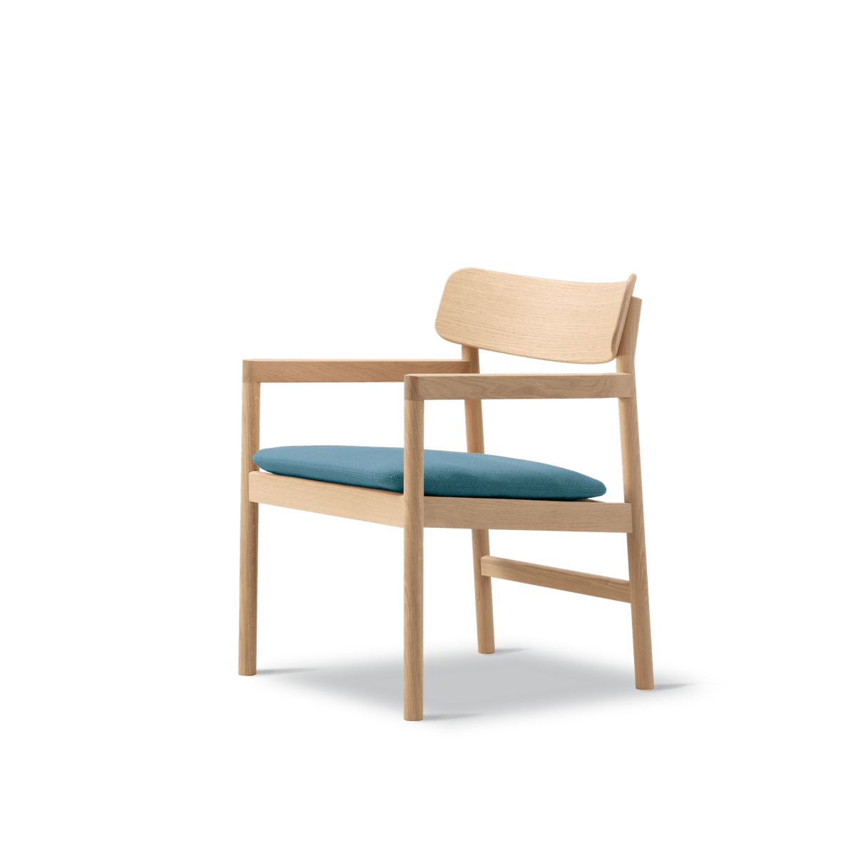 Fredericia Furniture CM3546 Post loungestol af Cecilie Manz - Lys olieret eg - Vidar 733 - Jacobsen Plus