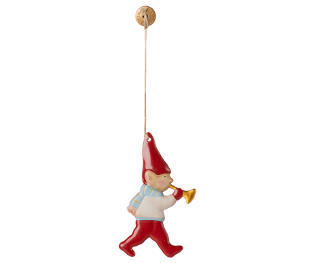 Metal ornament, Nisse med Trompet fra Maileg - 1 - Jacobsen Plus