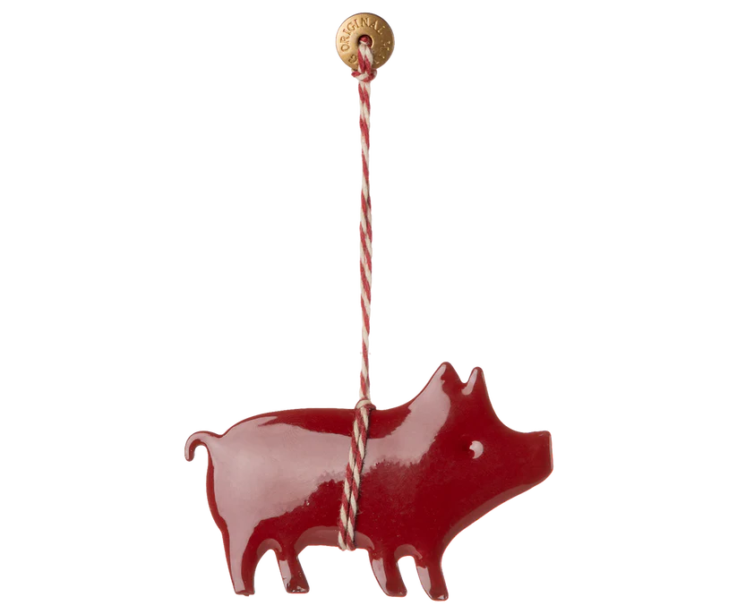 Metal ophæng, gris rød fra Maileg - 1 - Jacobsen Plus