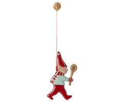 Metal ornament, Nisse - Ske fra Maileg