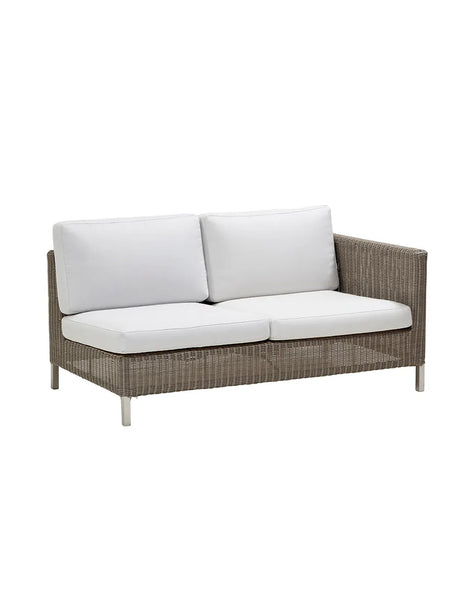 Connect 2 pers Modulsofa, venstre fra Cane-line - White, Cane-line Natté - Jacobsen Plus