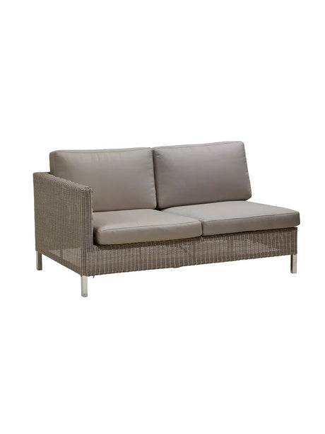 Connect 2 pers Modulsofa, højre fra Cane-line - Taupe, Cane-line Natté - Jacobsen Plus