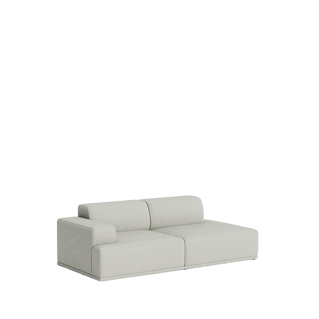 Connect Soft Modular 2 pers. sofa, kombination 3 fra Muuto - Clay 12 - Jacobsen Plus
