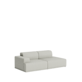 Connect Soft Modular 2 pers. sofa, kombination 3 fra Muuto - Clay 12 - Jacobsen Plus