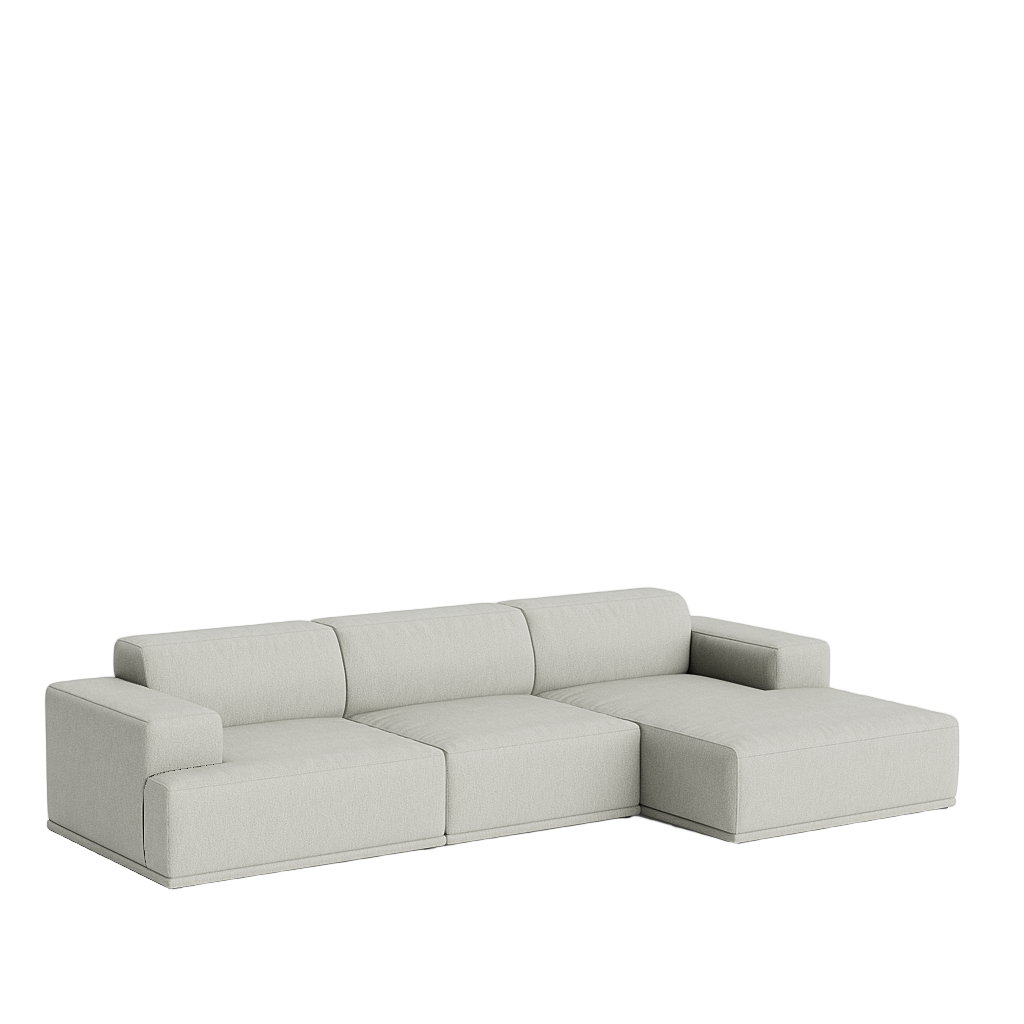 Connect Soft Modular 3 pers. sofa, kombination 2 fra Muuto - Clay 12 - Jacobsen Plus