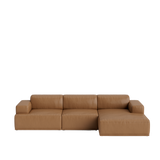 Connect Soft Modular 3 pers. sofa, kombination 2 fra Muuto - Refine Læder - Jacobsen Plus