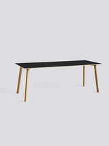 CPH Deux 210 Bord fra Hay - L200 x B75 x H73 cm / Ink black laminat / Matlakeret eg - Jacobsen Plus
