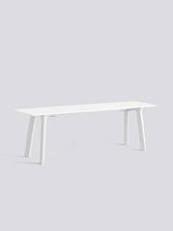 CPH Deux 215 Bænk fra Hay - L140 x B35 x H45 cm / Pearl white laminat / Pearl white (bøg) - Jacobsen Plus