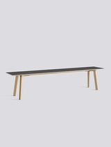 CPH Deux 215 Bænk fra Hay - L200 x B35 x H45 cm / Stone grey laminat / Ubehandlet bøg - Jacobsen Plus