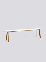 CPH Deux 215 Bænk fra Hay - L200 x B35 x H45 cm / Pearl white laminat / Matlakeret eg - Jacobsen Plus