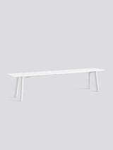 CPH Deux 215 Bænk fra Hay - L200 x B35 x H45 cm / Pearl white laminat / Pearl white (bøg) - Jacobsen Plus