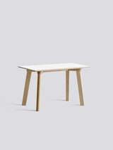 CPH Deux 215 Bænk fra Hay - L75 x B35 x H45 cm / Pearl white laminat / Ubehandlet bøg - Jacobsen Plus