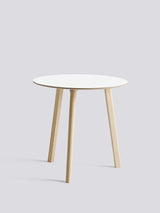 CPH Deux 220 Bord fra Hay - Ø 75 x H73 cm / Pearl white laminat / Ubehandlet bøg - Jacobsen Plus