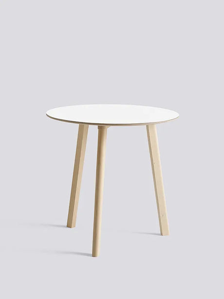 CPH Deux 220 Bord fra Hay - Ø 75 x H73 cm / Pearl white laminat / Ubehandlet bøg - Jacobsen Plus