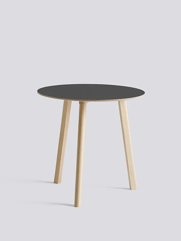 CPH Deux 220 Bord fra Hay - Ø 75 x H73 cm / Stone grey laminat / Ubehandlet bøg - Jacobsen Plus